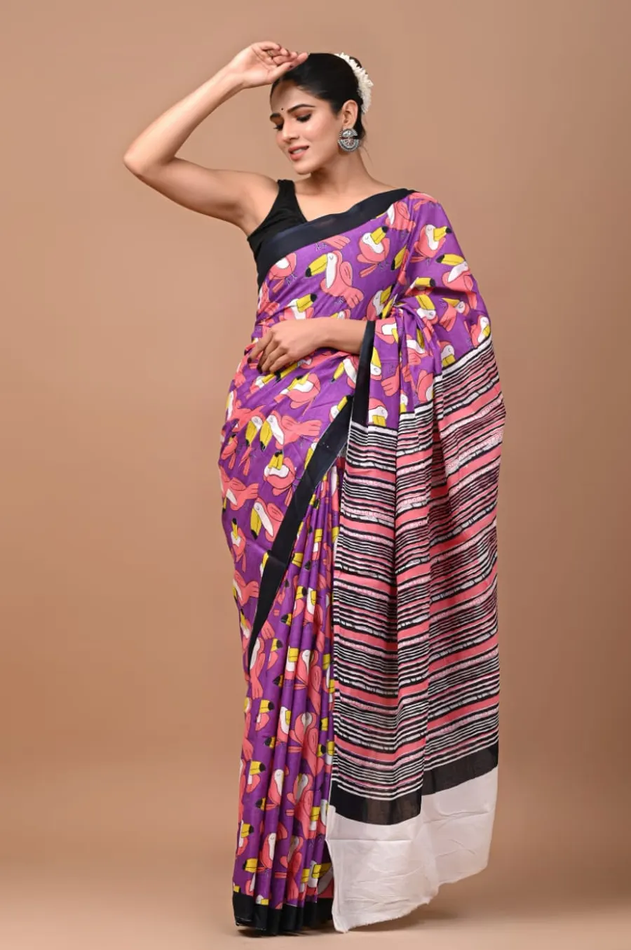 Perfect For Daily Wear New Cotton Mulmul Sarees